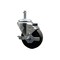 Service Caster 3.5'' Phenolic Wheel Swivel 7/16'' Grip Ring Stem Caster with Brake SCC-GR20S3514-PHS-TLB-716138 - alternate 1